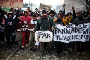 Idomeni, Görögország, menekültek